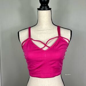 Hot Pink CACIQUE Bralette Cage Bra